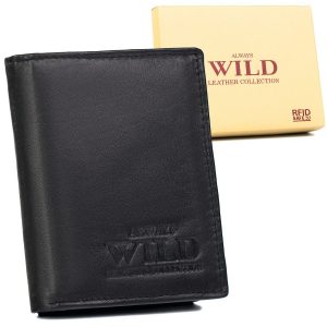 Skórzany portfel męski z kieszonką na suwak - Always. Wild