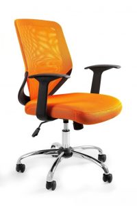Fotel biurowy, Mobi, pomarańczowy