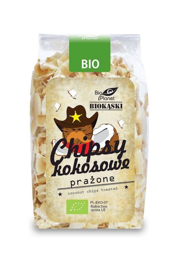 BIO PLANET Chipsy kokosowe prażone. BIO 150g