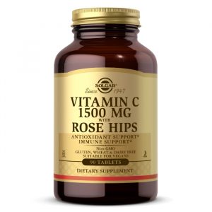 Solgar. Vitamin. C 1500 mg with. Rose. Hips (90 tabl.)