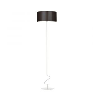 Nowoczesna lampa stojąca, abażur, Jersey, 40x166 cm, czarny klosz