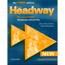 New. Headway 3th. Edition. Pre-Intermediate. Workbook without key