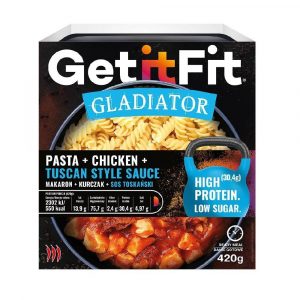Get it. Fit − Gladiator, makaron z kurczakiem w sosie toskańskim − 420 g[=]