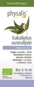 Physalis − Eukaliptus australijski, olejek eteryczny. BIO − 10 ml