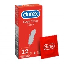 Durex. Feel. Thin. Ultra prezerwatywy lateksowe 12 szt.