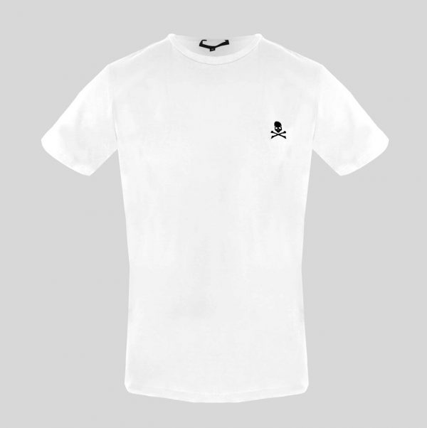 Koszulka. T-shirt marki. Philipp. Plein model. UTPG11 kolor. Biały. Bielizna męski. Sezon: Cały rok