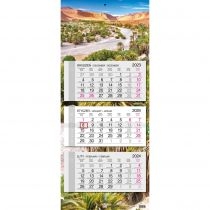 Kalendarz 2024 trojdzielny głowka płaska. Maroko