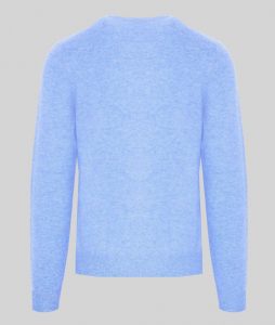 Swetry marki. Malo model. IUM027FCB22 kolor. Niebieski. Odzież męska. Sezon: Cały rok