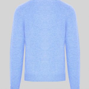Swetry marki. Malo model. IUM027FCB22 kolor. Niebieski. Odzież męska. Sezon: Cały rok