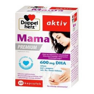 Doppelherz. Aktiv − Mama. PREMIUM, suplement diety dla kobiet w ciąży − 60 kaps.
