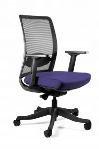 Fotel biurowy, ergonomiczny, Anggun - M, navyblue, czarny
