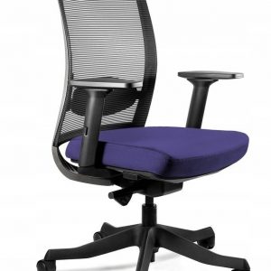Fotel biurowy, ergonomiczny, Anggun - M, navyblue, czarny