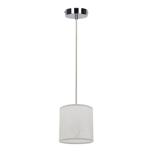 Lampa wisząca pojedyncza, Prata, 15x115 cm, chrom, transparentny, srebrny