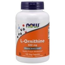 Now. Foods. L-Ornithine 500 mg. Suplement diety 120 kaps.
