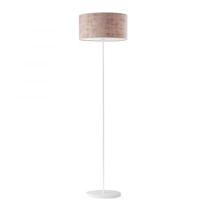 Lampa do salonu, Werona velur, 40x156 cm, różowy klosz