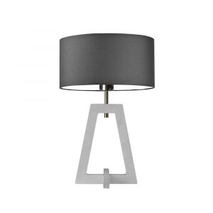 Lampka nocna, stołowa, Clio, 30x47 cm, grafitowy klosz