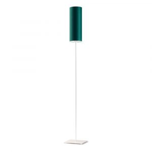 Lampa stojąca do salonu, Florencja, 20x165 cm, klosz butelkowa zieleń