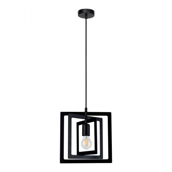 Lampa wisząca, sufitowa, Justyna, 48x110 cm, czarny