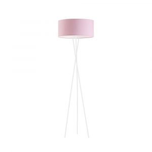 Lampa podłogowa stojąca, Paryż, 40x160 cm, różowy klosz