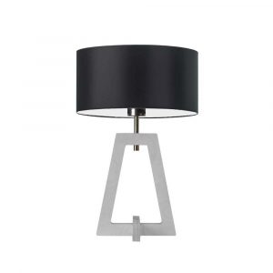 Lampka nocna, stołowa, Clio, 30x47 cm, czarny klosz