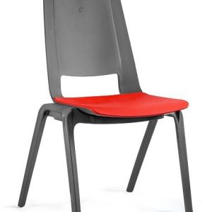 Krzesło do poczekalni, konferencyjne, fila, czerwony