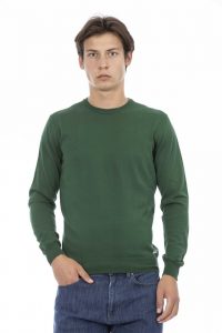 Swetry marki. Baldinini. Trend model 6000_ROVIGO kolor. Zielony. Odzież męska. Sezon: