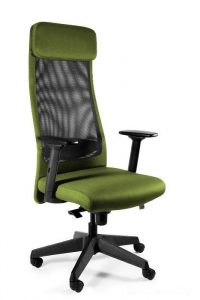 Fotel biurowy, ergonomiczny, Ares. Mesh, czarny, olive