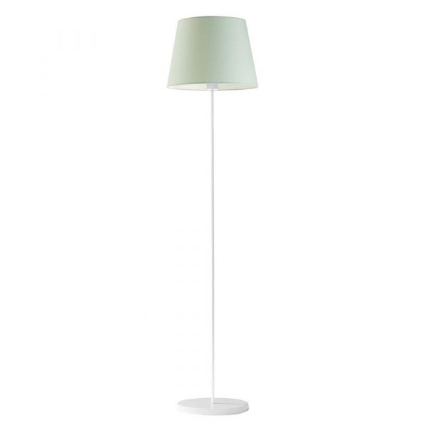 Nowoczesna lampa podłogowa, Vasto, 37x163 cm, miętowy klosz