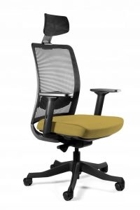 Fotel biurowy, ergonomiczny, Anggun, khaki, czarny