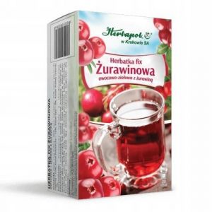 Herbapol – Herbatka fix Żurawinowa, saszetki – 3 g x 20