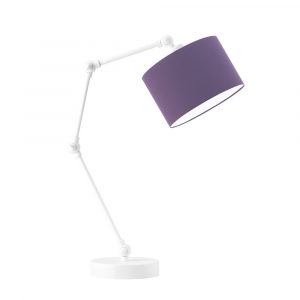 Lampka na biurko, regulowana, Asmara, 20x50 cm, fioletowy klosz