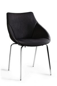 Krzesło do jadalni, salonu, lumi, kolor czarny