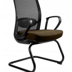 Fotel biurowy, krzesło, Anggun. Skid, taupe, czarny