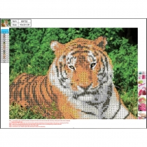 Centrum. Mozaika diamentowa 5D. Tiger 89752 30 x 40 cm