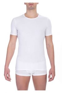 Koszulka. T-shirt marki. Bikkembergs model. BKK1UTS01SI kolor. Biały. Bielizna męski. Sezon: Cały rok