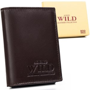 Skórzany portfel męski z zabezpieczeniem antykradzieżowym - Always. Wild