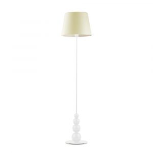 Stylowa lampa pokojowa, Lizbona, 37x174 cm, klosz ecru