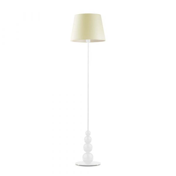 Stylowa lampa pokojowa, Lizbona, 37x174 cm, klosz ecru