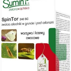 Spin. Tor 240 SC – Zwalcza. Szkodniki. Warzyw i. Owoców – 20 ml. Sumin