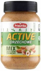 Primavika − Masło orzechowe active mix orzechów crunchy − 470 g[=]