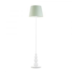 Stylowa lampa pokojowa, Lizbona, 37x174 cm, miętowy klosz