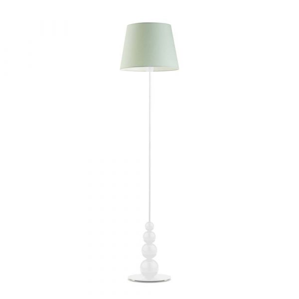 Stylowa lampa pokojowa, Lizbona, 37x174 cm, miętowy klosz