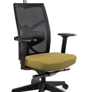 Fotel biurowy, ergonomiczny, Tune, khaki