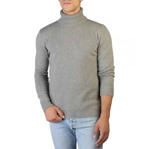 Swetry marki 100% Cashmere model. T-NECK-M kolor. Szary. Odzież męska. Sezon: Jesień/Zima