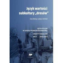 Język wartości subkultury "dresów" nr 2 2022/2023