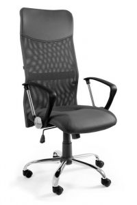 Fotel biurowy, obrotowy, krzesło, Viper, szary