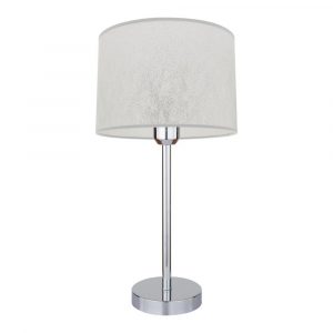 Lampa stołowa, Prata, 25x45 cm, chrom, transparentny, srebrny