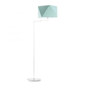 Lampa stojąca regulowana, Santiago, 53x163 cm, miętowy klosz