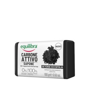 Equilibra - Oczyszczające mydło z aktywnym węglem - 100 g[=]