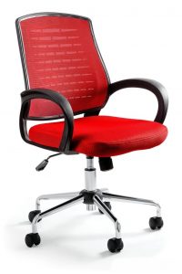 Krzesło biurowe, fotel, Award, czerwony